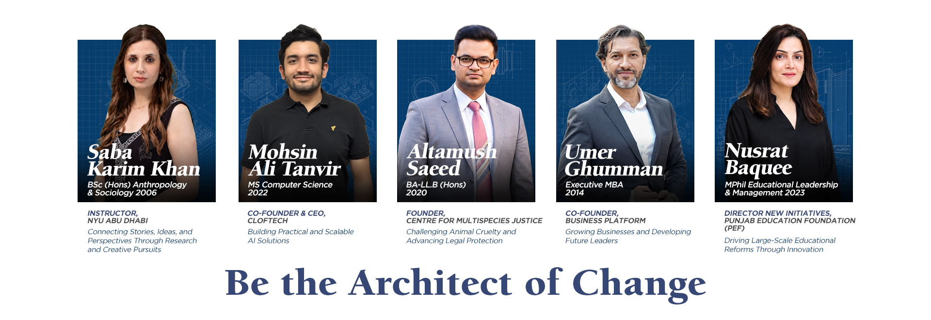 Be the Architect of Change