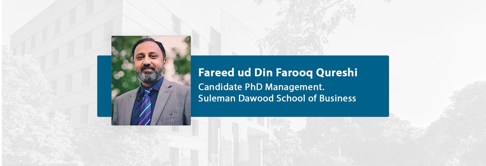 Public Defence of PhD Management Dissertation - Fareed ud Din Farooq Qureshi