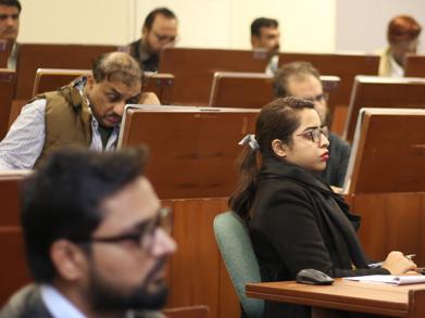 participants sitting in the auditorium